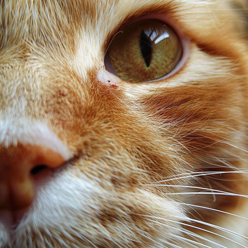 Fat cat closeup of the face