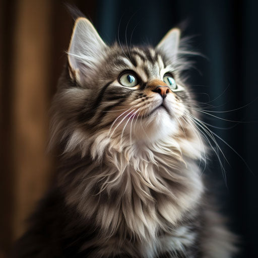 A siberian cat kitten
