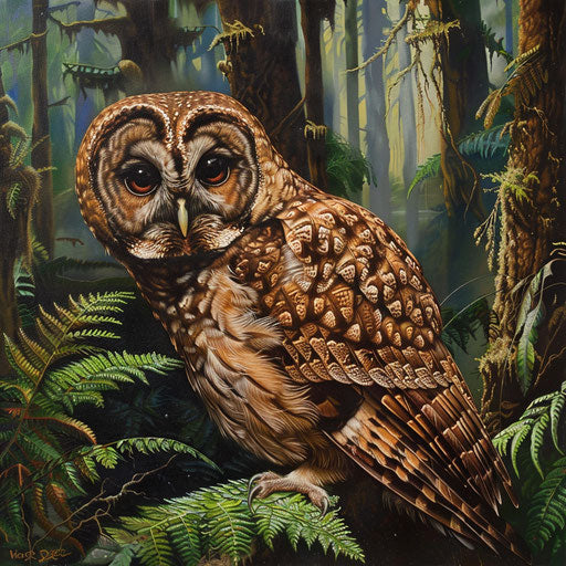 Close encounter with a northern spotted owl