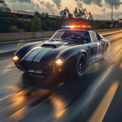 Hot pursuit on the highway with the Shelby Daytona