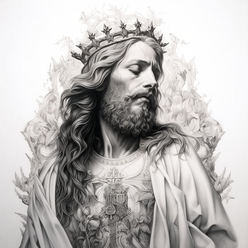 Jesus Carolina tattoo with free and simple tattoo