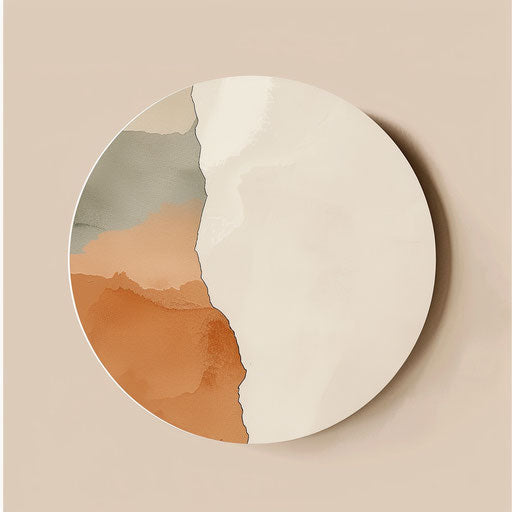 Photo realistic circle time clipart with muted tones and elegance