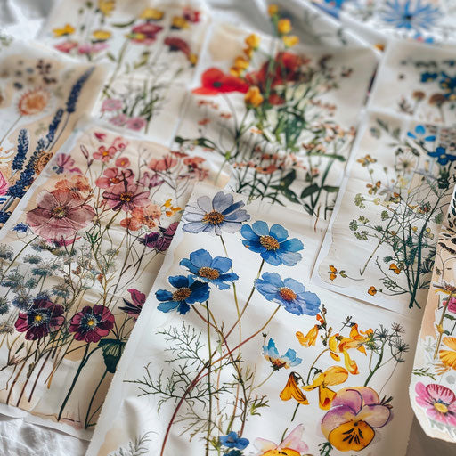 Intricate wildflower tattoo designs