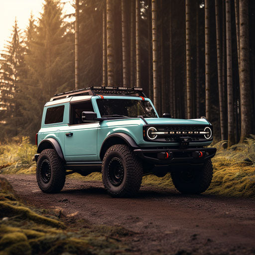 Old Seafoam Blue Ford Bronco Classic