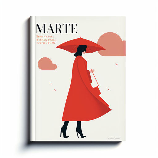 Minimalist Magazine on White Background