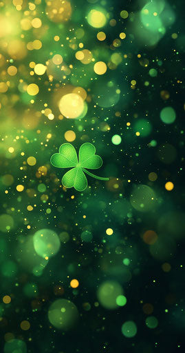 Green bokeh phone wallpaper, hyper realistic, high def