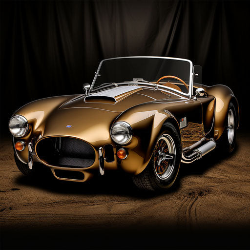 Shelby Cobra AC sports car brown color #5A4134