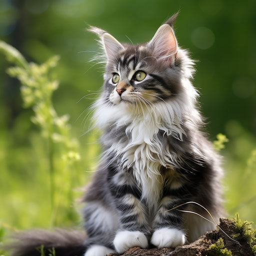Norwegian forest cat kitten