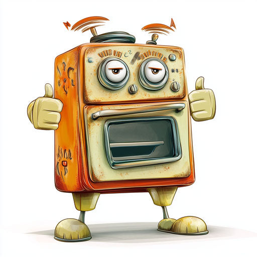 Personalized Stove Caricature Clipart for Special Occasions