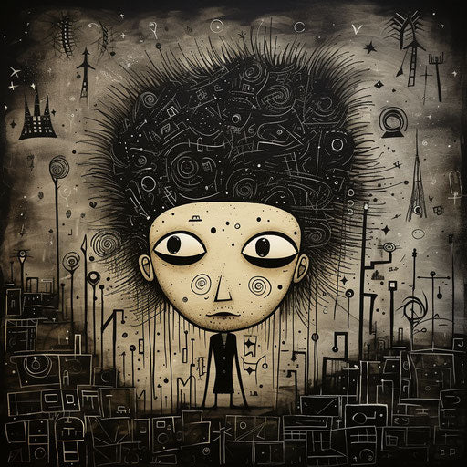 Black Whatsapp DP in the style of Jon Carling