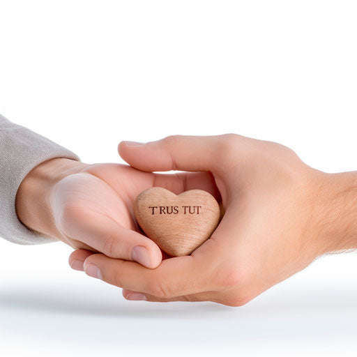 Trust clipart in the style of Minimalist on white background