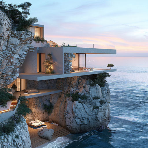 Beach House Elegant Nature Artwork