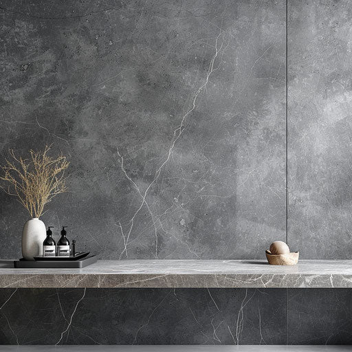 Realistic balance clipart on slate grey background