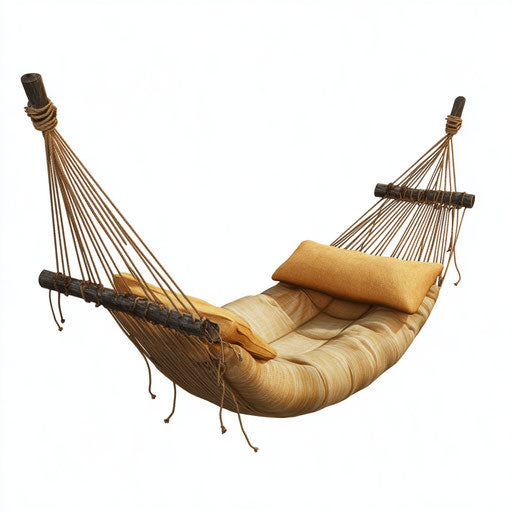 Realistic illustration of a hammock