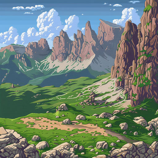 Empty background art of the Dolomites mountains in Italy