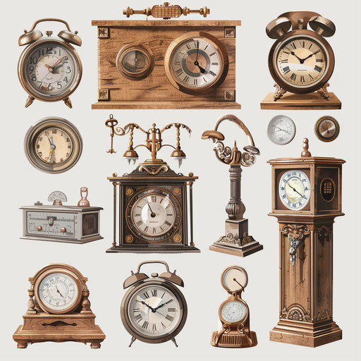 Alarm clipart in a photorealistic style on a flat white background