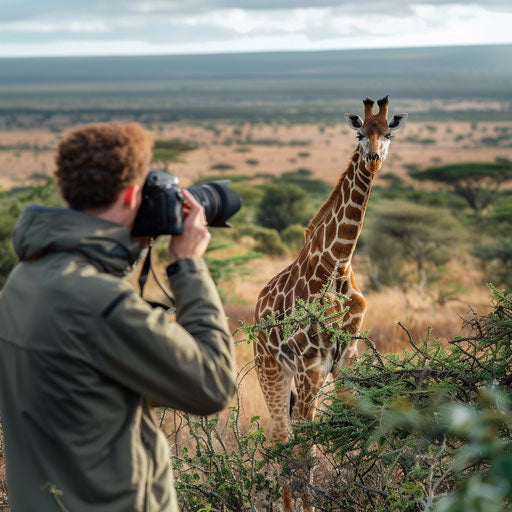 The giraffe photographer captures natural beauty