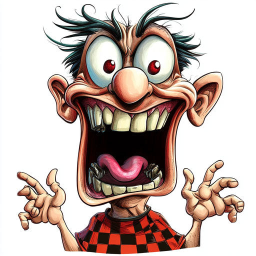 Humorous caricature of a Monday with human characteristics