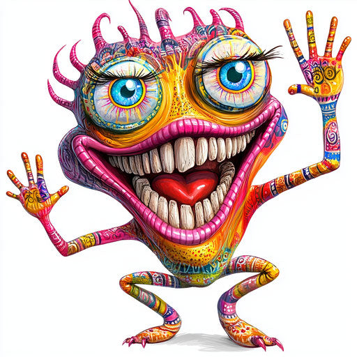 Humorous caricature of a palengke caricature clipart with human characteristics