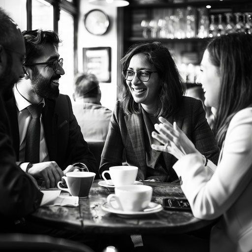 Casual coffee break among colleagues