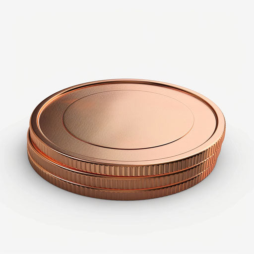 Coin illustration with flat random background
