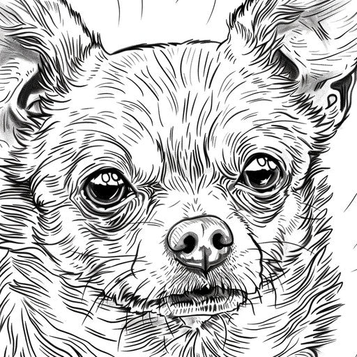 Detailed portrait of a chihuahua with large alert eyes