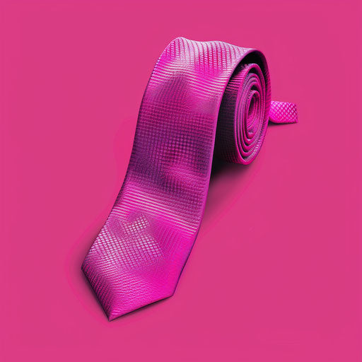 Tie clipart on bright magenta background with saturation