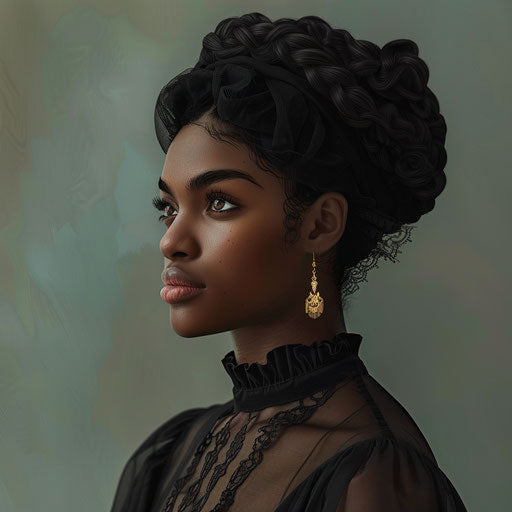 Realistic juneteenth clipart on flat slate grey background