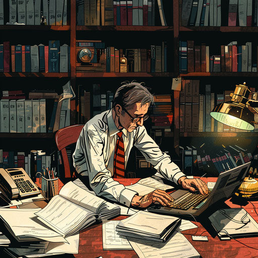 Tax consultant preparing for tax season