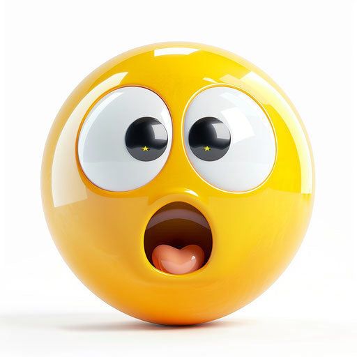 Customize Merch with High-Quality Shocked Emoji