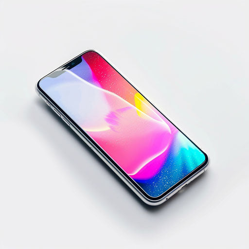 Photo realistic cell phone clipart on a flat white background