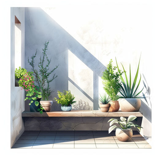 Outdoor clipart in photorealistic style with flat white background