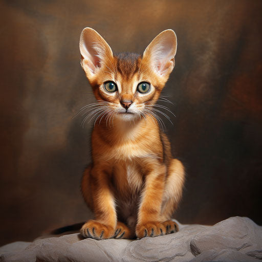 Abyssinian cat kitten