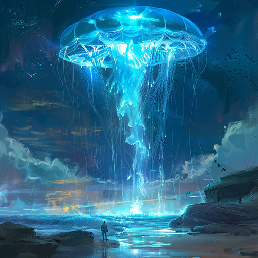 Jellyfish-inspired energy source, natural bioluminescence