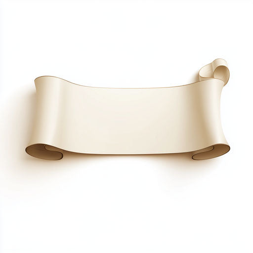 Realistic 3D banner with flat white background, isolated clipart