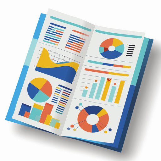 Report clipart with glossy finish and sharp edges