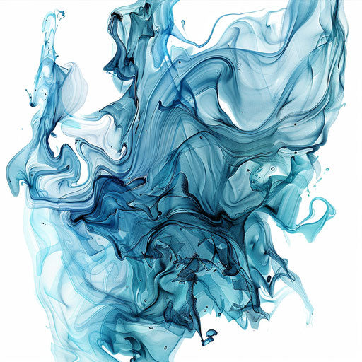 Dynamic abstract water tattoo artwork