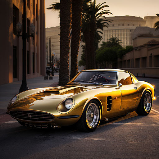 Golden classic Ferrari GT