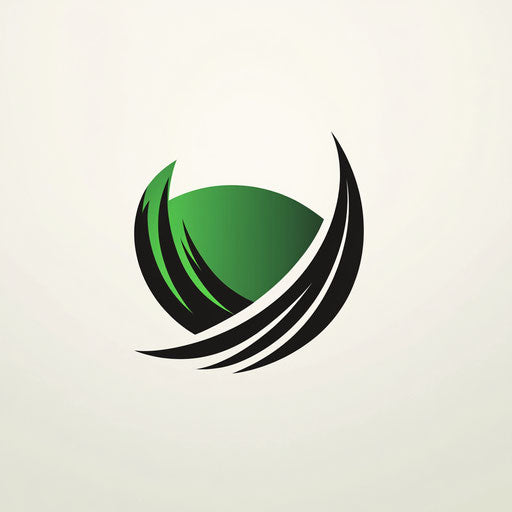 Creative cricket logo with stylized pitch icon and elegant sans-serif typography