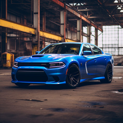 Dodge Charger Hellcat Bright Blue