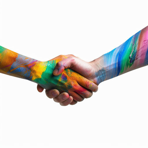 Trust clipart in photo realistic style with flat white background