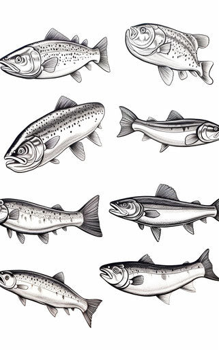 Free printable salmon and sockeye for kids