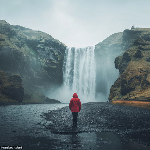 Majestic waterfall in the heart of Iceland