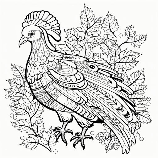 Thanksgiving turkey coloring pages with turkeys, captivating