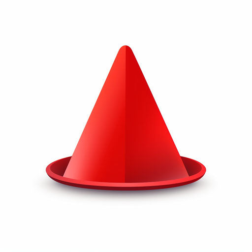 Christmas hat clipart in Minimalist style, on white background