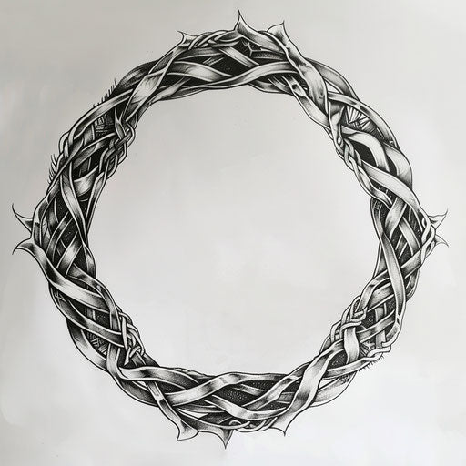 Druidic Celtic circle of natural elements