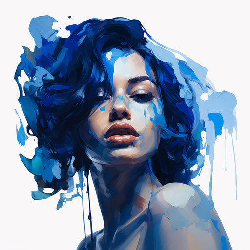 Lapis clipart in the style of Oil painting, on a white background