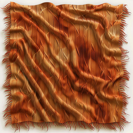 Realistic blanket clipart on random flat background