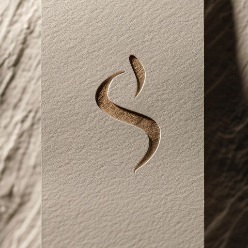 Sophisticated wedding logo with muted palette and textured background