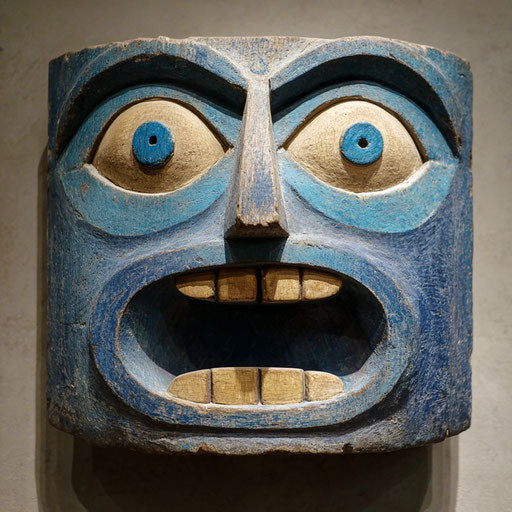 Exaggerated facial expression with a comical gaze